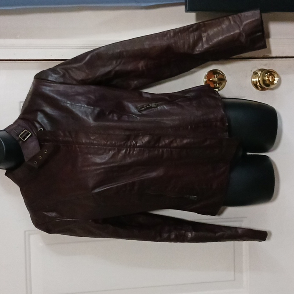Andrew Marc Shell Leather Jacket